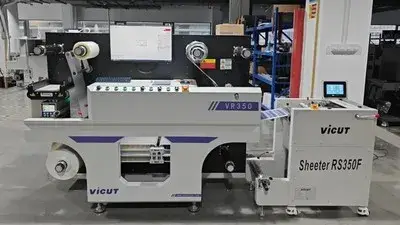 Inline work with VICUT digital label cutting machines